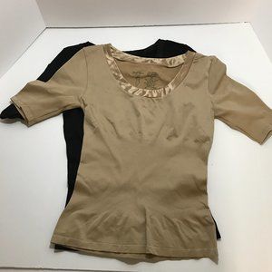 SHAPEWEAR 2PK BEIGE AND BLK SIZE 1X